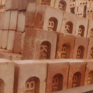 Red Clay Machine-Made Brick - Durable 9x4x3 Inch Construction Brick for Building & Masonry Projects